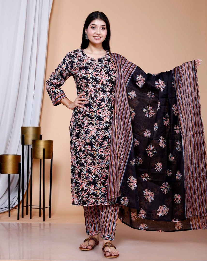 Soft Cotton Kurta Set: Mirage