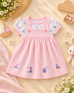 Load image into Gallery viewer, Baby Cotton Dress - Pink Tide