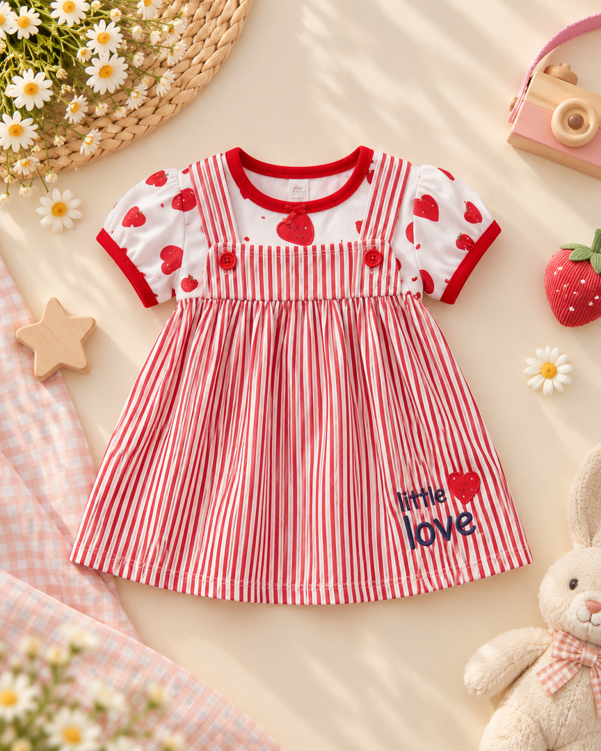 Baby Cotton Dress - Little Lovebug