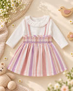 Load image into Gallery viewer, Baby Cotton Dress - Sugar Stripe