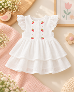 Load image into Gallery viewer, Baby Cotton Dress - Cherry Petals