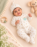 Load image into Gallery viewer, Baby Set - Cardigan, Pant and Cap