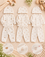 Load image into Gallery viewer, Baby Set - Cardigan, Pant and Cap