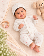 Load image into Gallery viewer, Baby Set - Cardigan, Pant and Cap