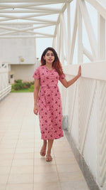 Load and play video in Gallery viewer, Zipless Maternity Lounge Dress - Love
