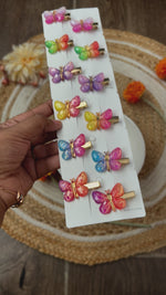 Load and play video in Gallery viewer, Glittering Butterfly Hair Pins
