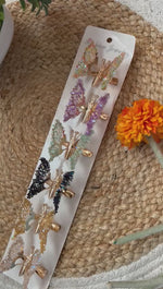 Load and play video in Gallery viewer, Flapping Butterfly Hair Pins
