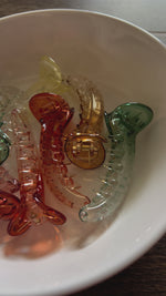 Load and play video in Gallery viewer, Glass Banana Hair Claw
