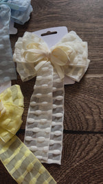 Load and play video in Gallery viewer, Seer Sucker Hair Bow
