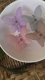 Load and play video in Gallery viewer, Matt Butterfly Hair Claws

