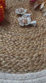 Load and play video in Gallery viewer, Pearl Flower Hair Pins (Newborn Friendly)
