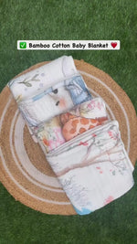 Load and play video in Gallery viewer, Bamboo Baby Blanket - Moon Ride